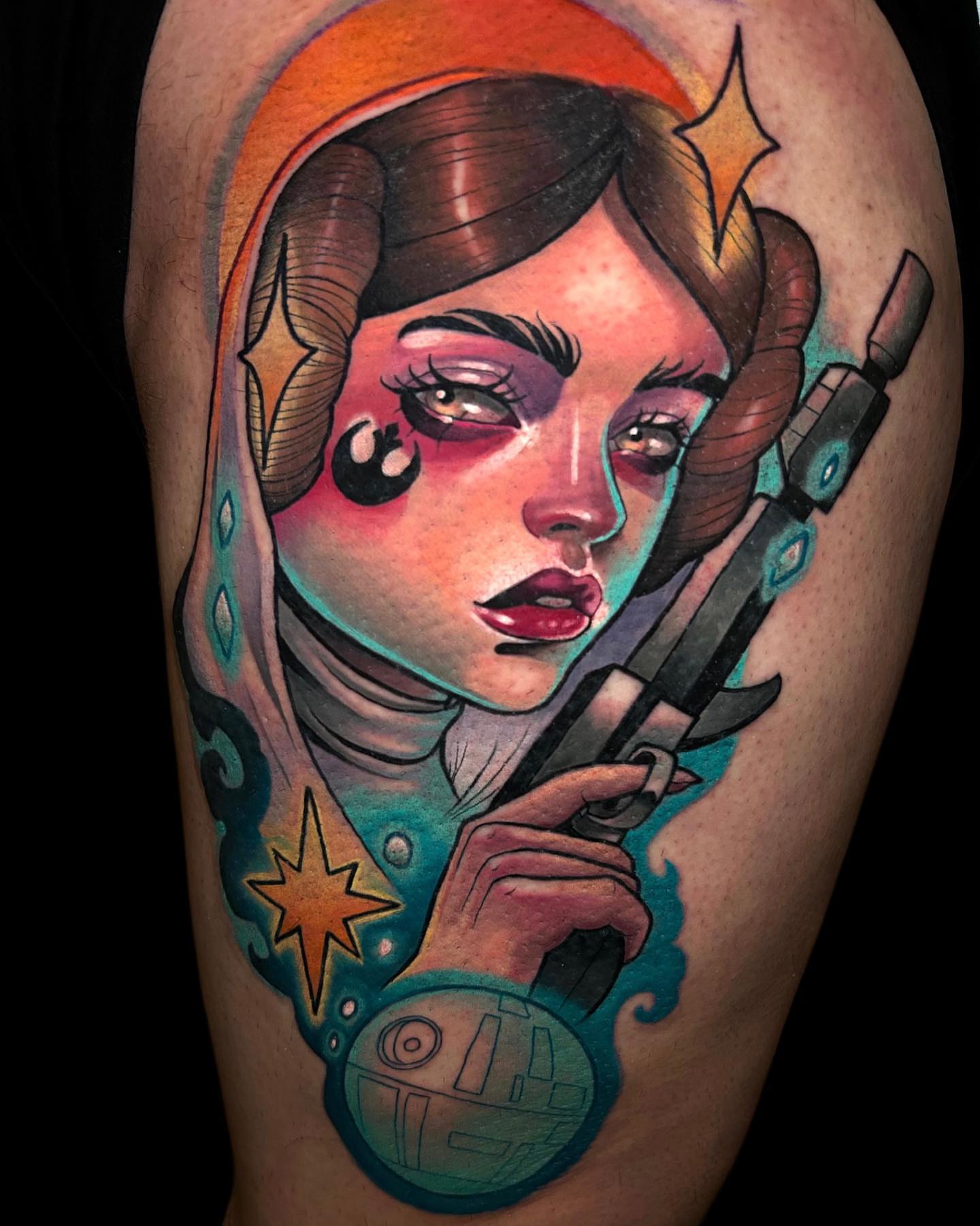 Tattoo by @teamrockettattoo — american_traditional, illustrative