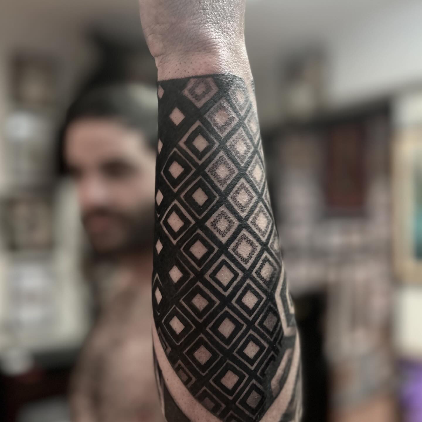 Tattoo by @ericharetattoo — geometric