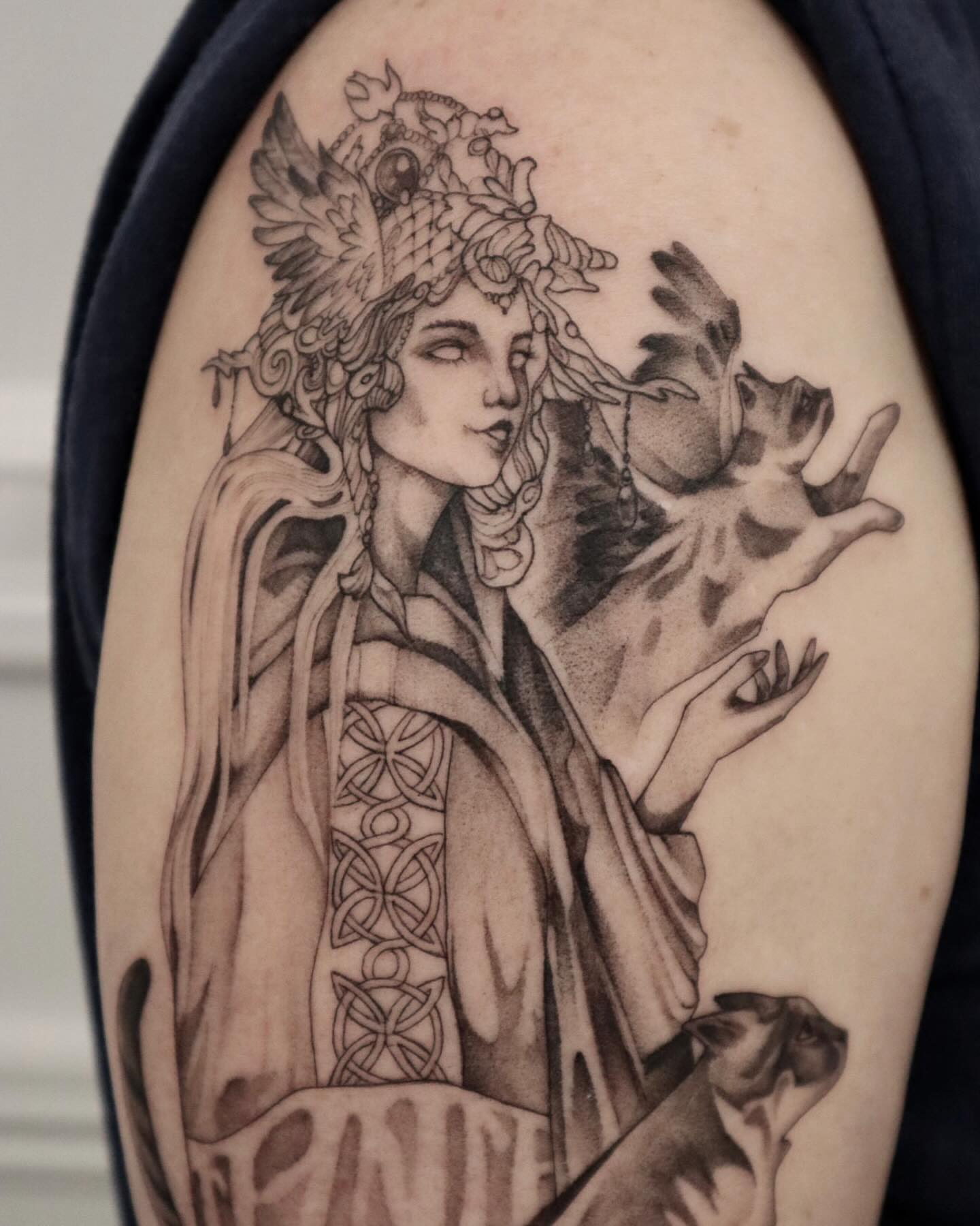Tattoo by @rit13_ink — black_and_grey, realism