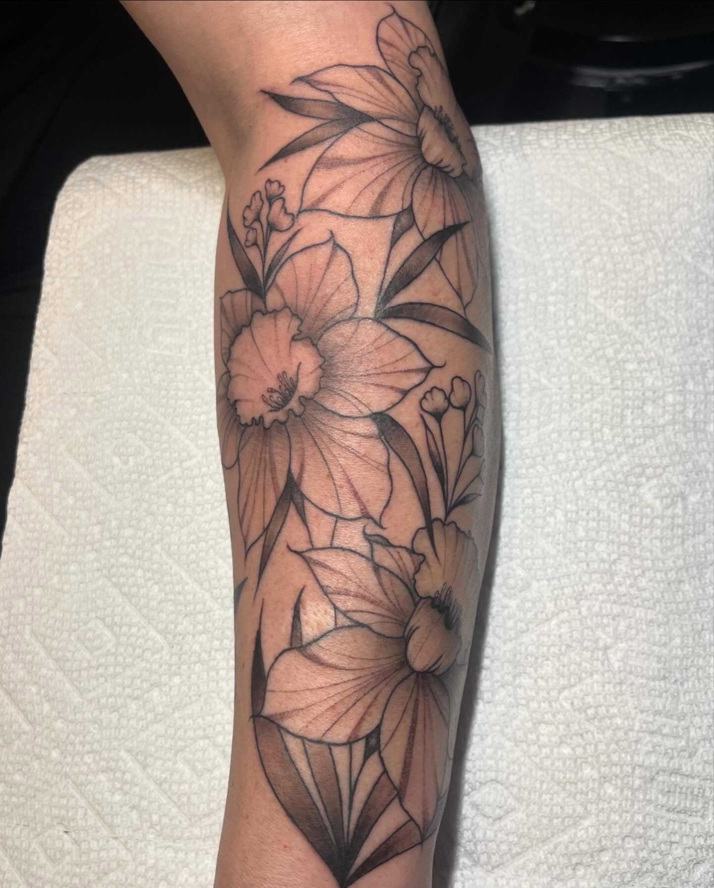 Tattoo by @kkstattoos — black_and_grey