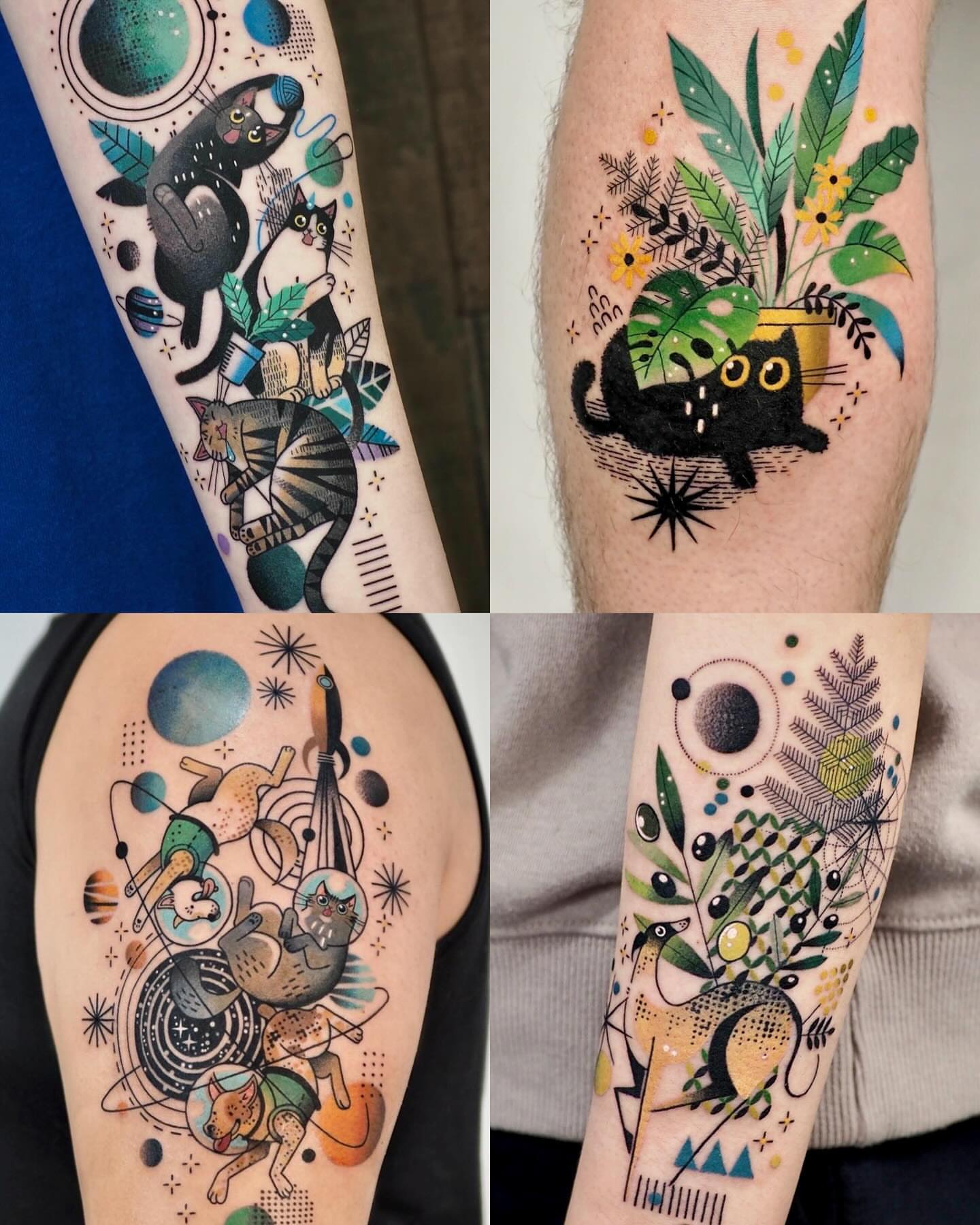 Tattoo by @hen_tattooer — new_school, illustrative