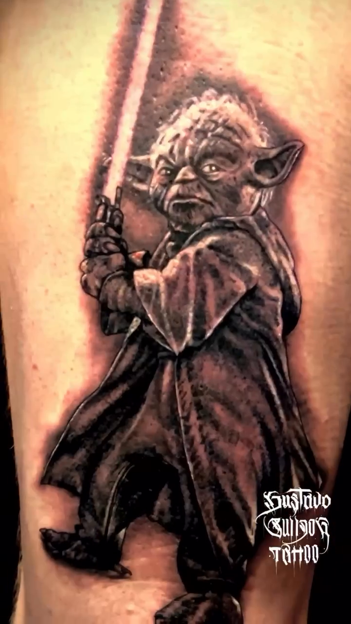 Tattoo by @gustavo.bulldogtattoo — realism, black_and_grey