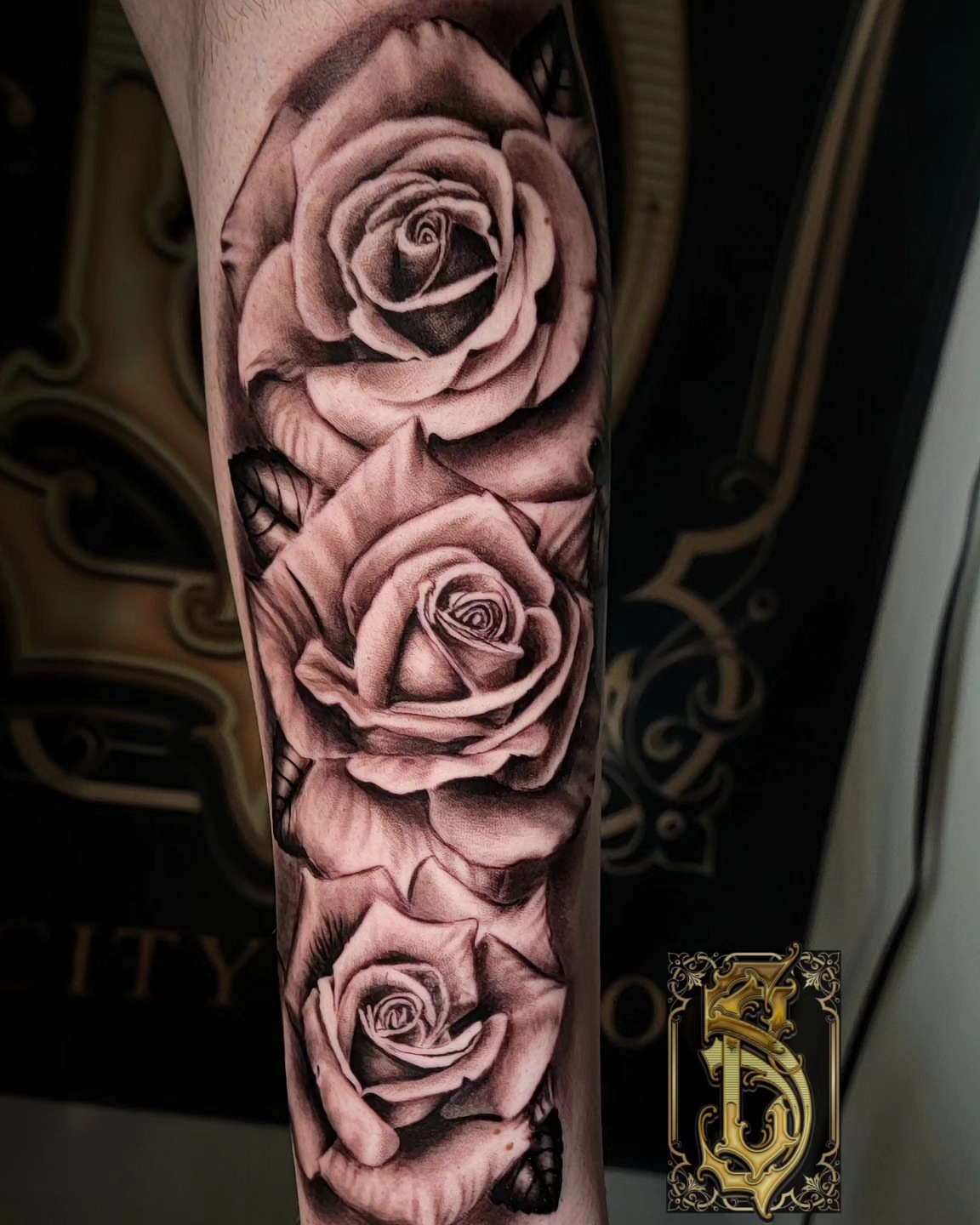 Tattoo by @steelcitytattoos — black_and_grey, realism