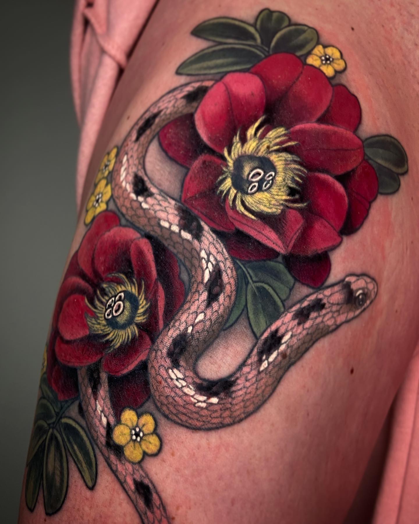 Tattoo by @marinamaytattoos — american_traditional, realism
