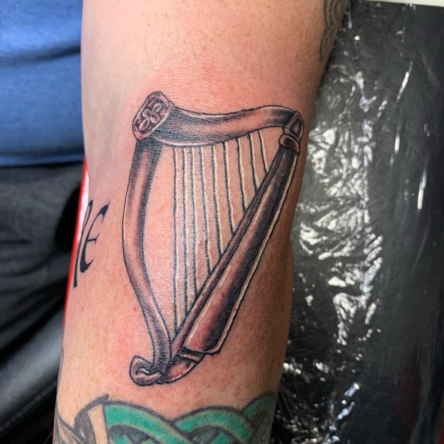 Tattoo by @goat76 — black_and_grey
