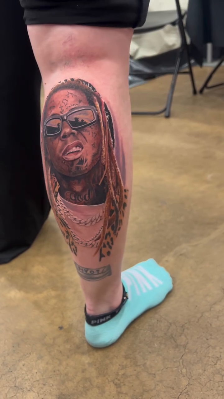 Portrait of a man realism tattoo by Adam Zgorliski_STStattoo