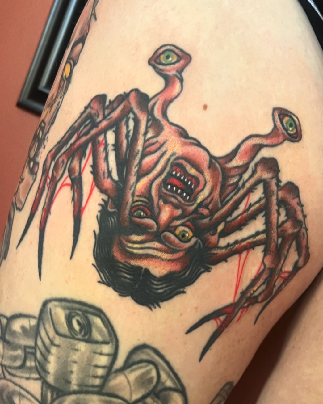 Tattoo by @fearlessfoxes — american_traditional, dark_realism
