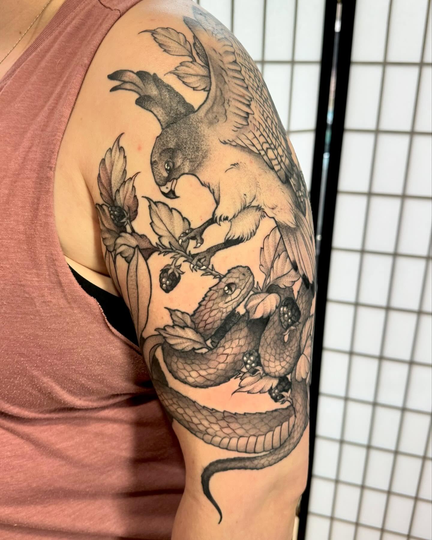 Tattoo by @lauren.tattoos — black_and_grey, realism