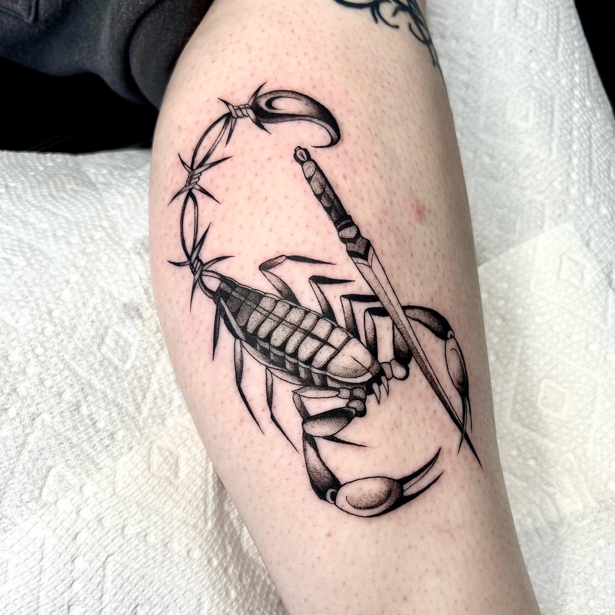 Tattoo by @dannonphantom — black_and_grey