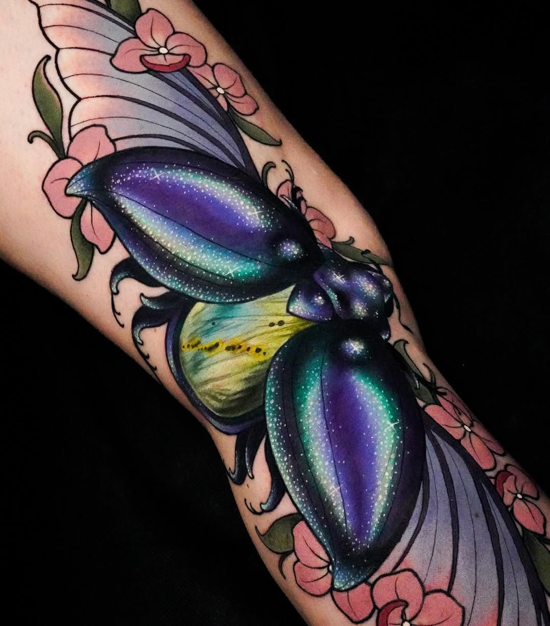 Tattoo work at Hocus Poke-Us Tattoo Convention 2026