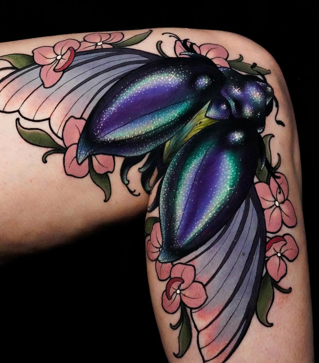 Tattoo work at Hocus Poke-Us Tattoo Convention 2026