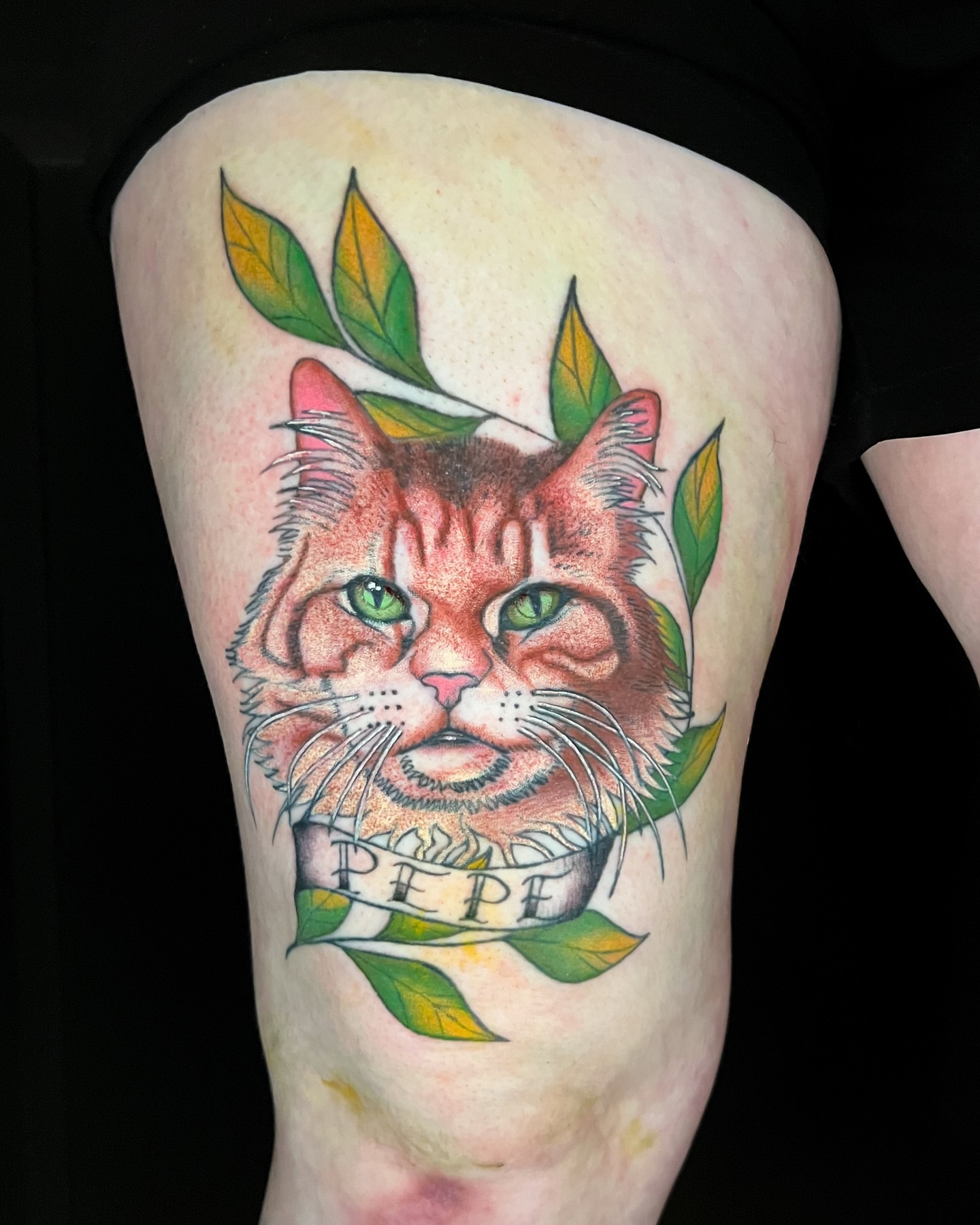Tattoo by @coco.tattoo_ — dotwork, realism