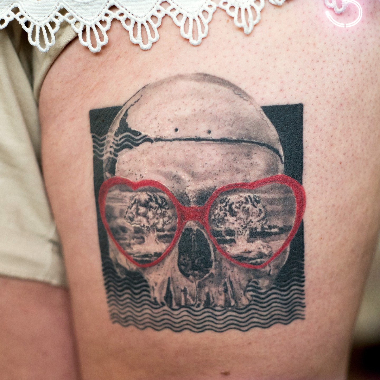 Tattoo by @mrsassy_tattoos — black_and_grey, realism