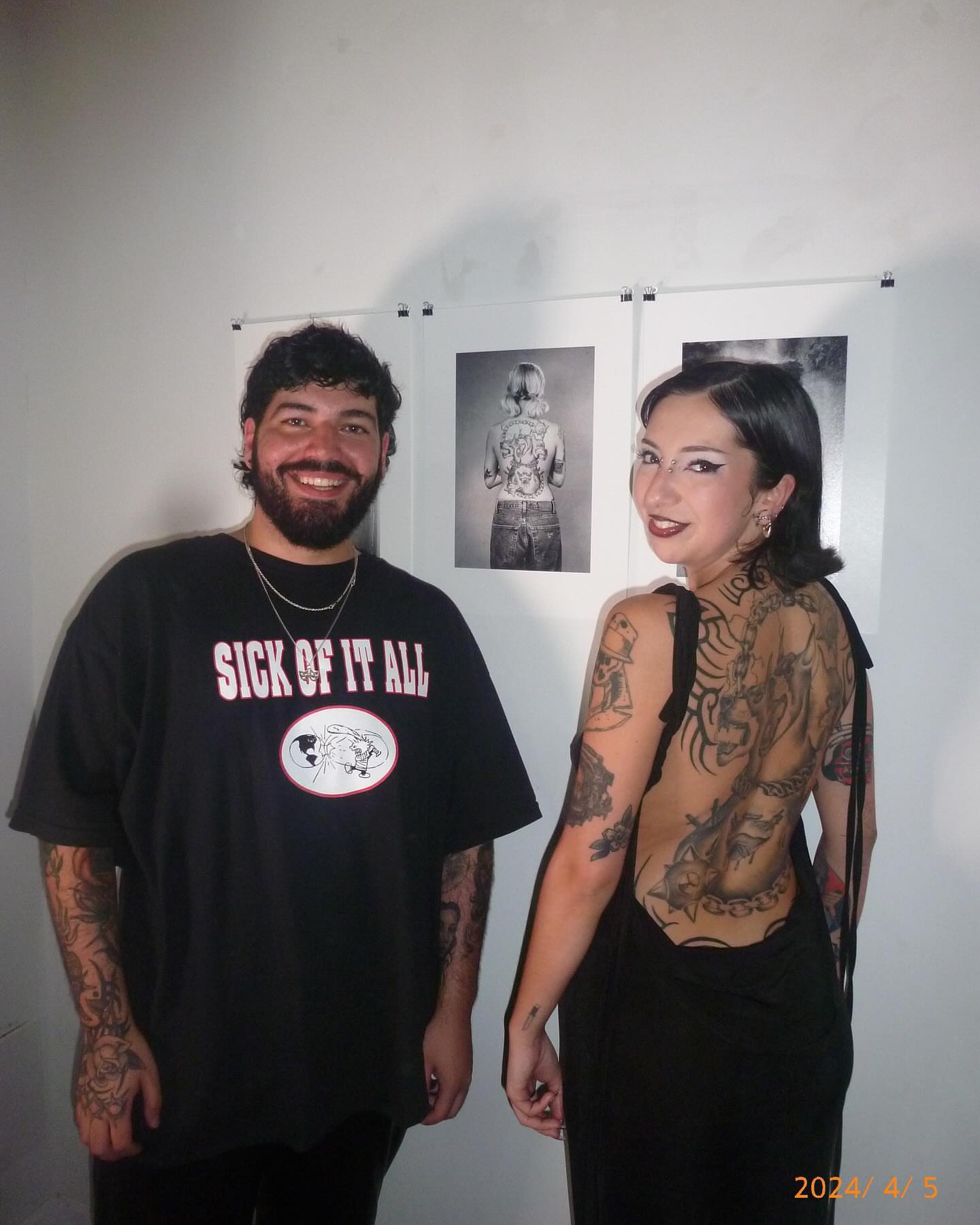 Full back black and grey tattoo on the back by Chriscalibur