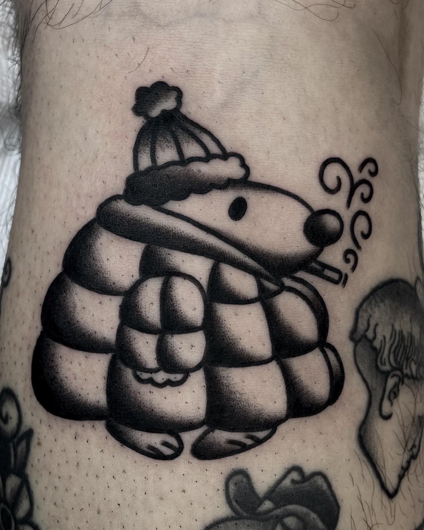 Hedgehog dotwork tattoo on the forearm by Jenn ★ Reid