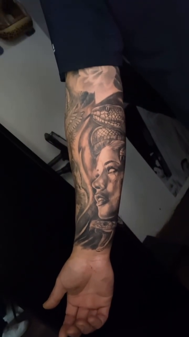 Tattoo by @breynertattoos — realism, black_and_grey