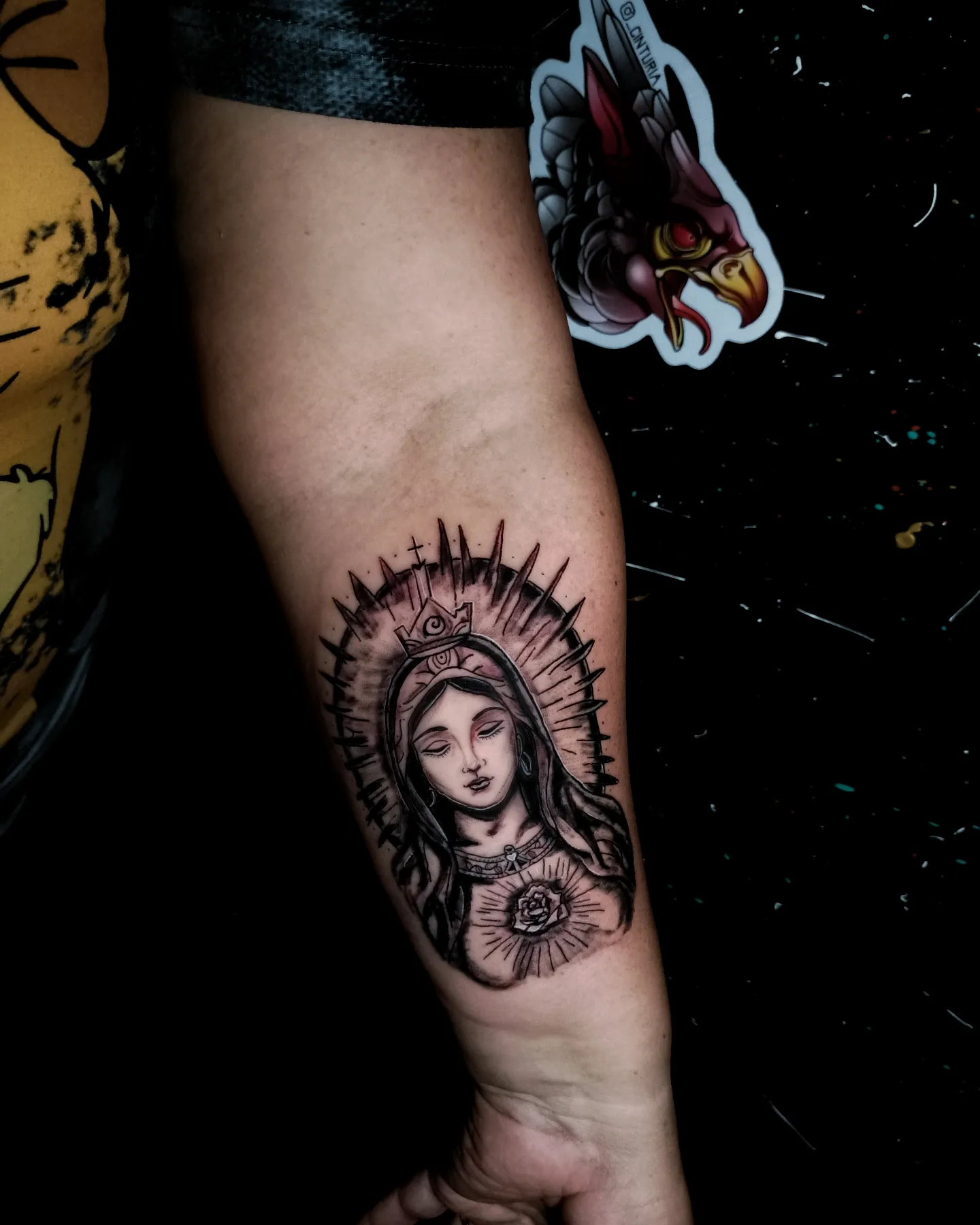 Tattoo by @m_kytattoo — black_and_grey