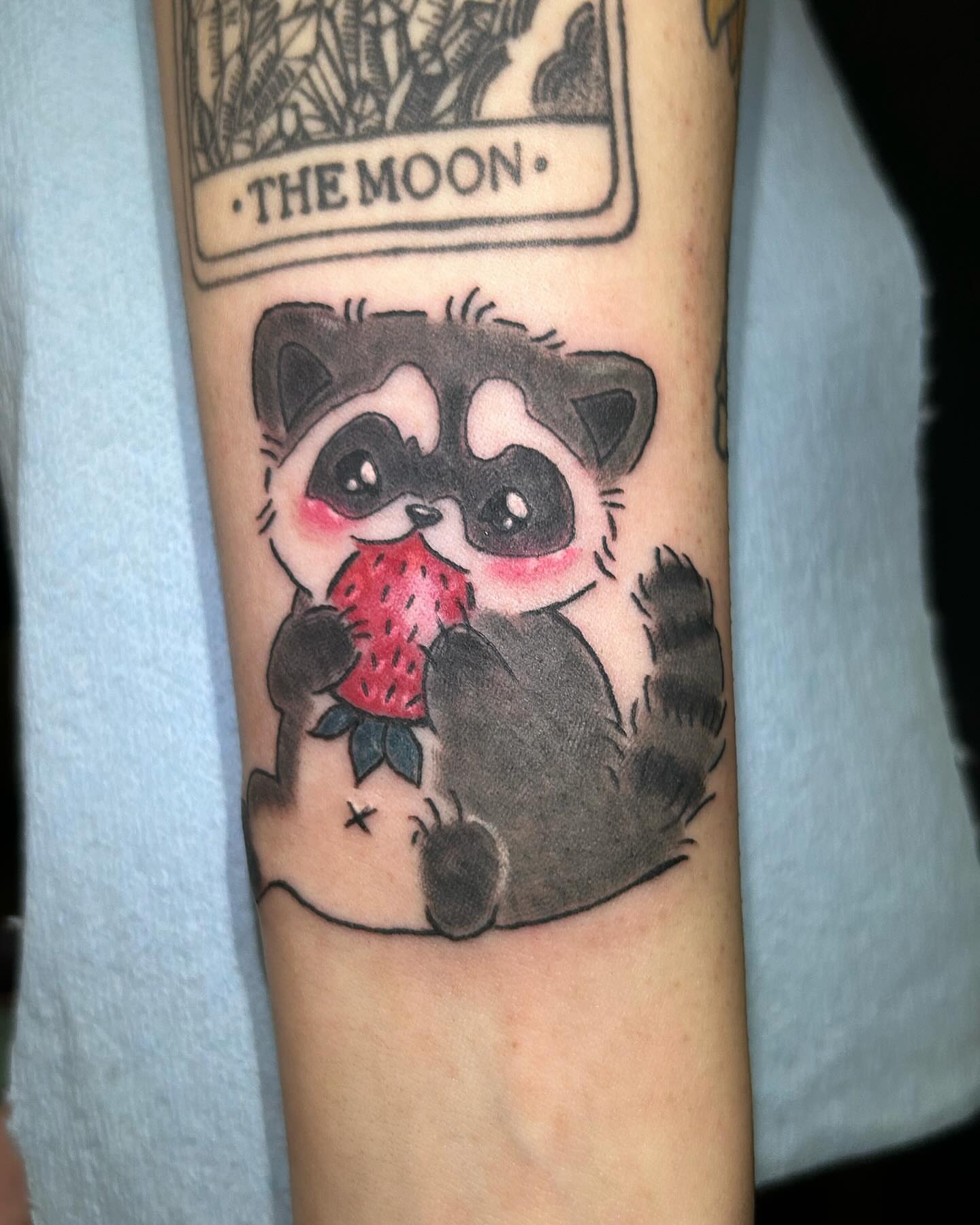 Tattoo by @trashboattattoos — dotwork, realism