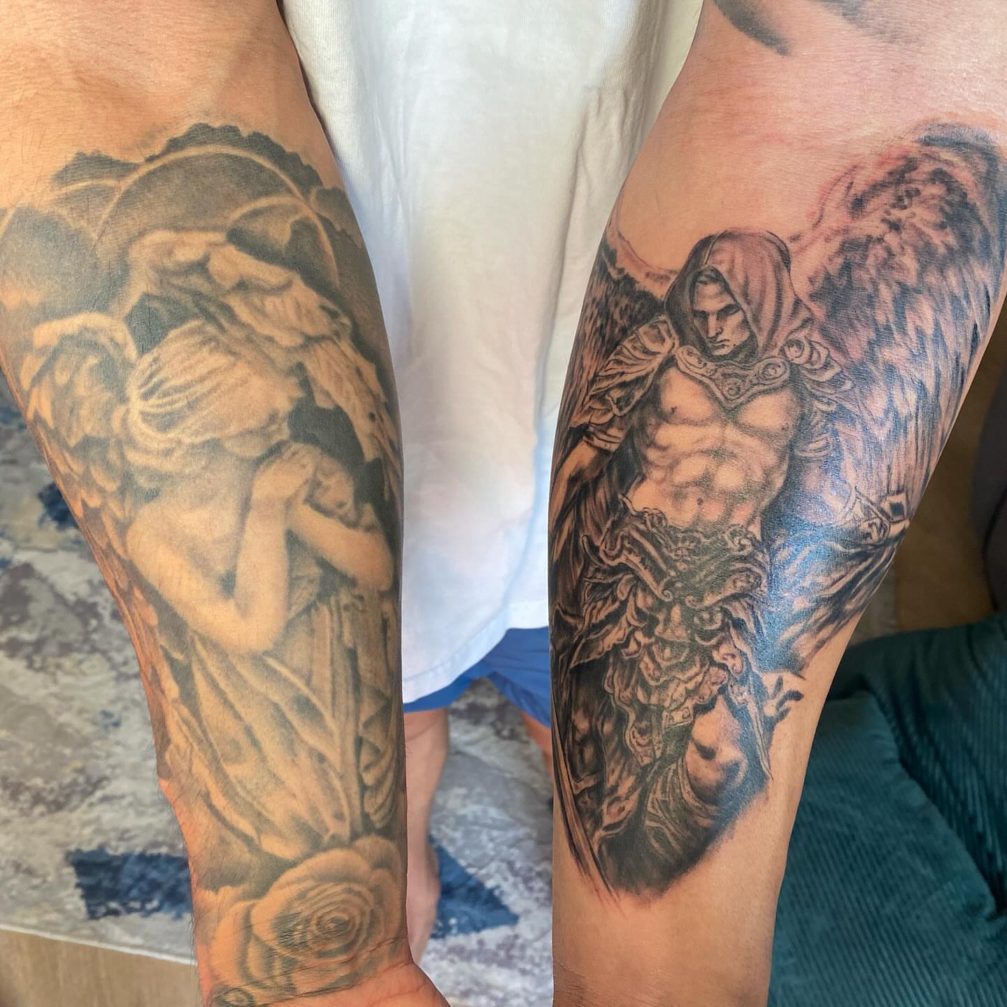 Tattoo by @simplyselaart — black_and_grey, realism