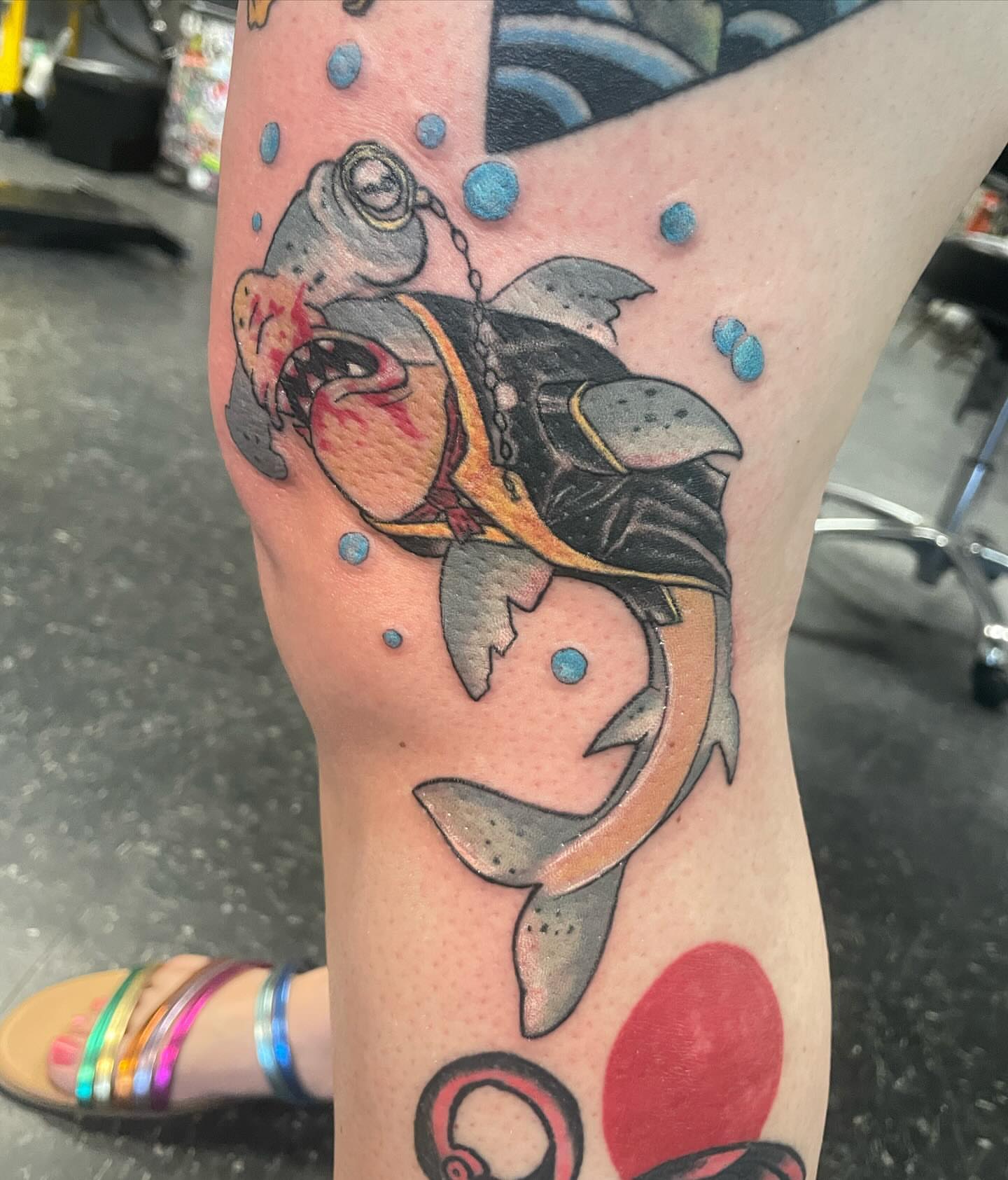 Tattoo by @lostshawntatz — american_traditional, dotwork