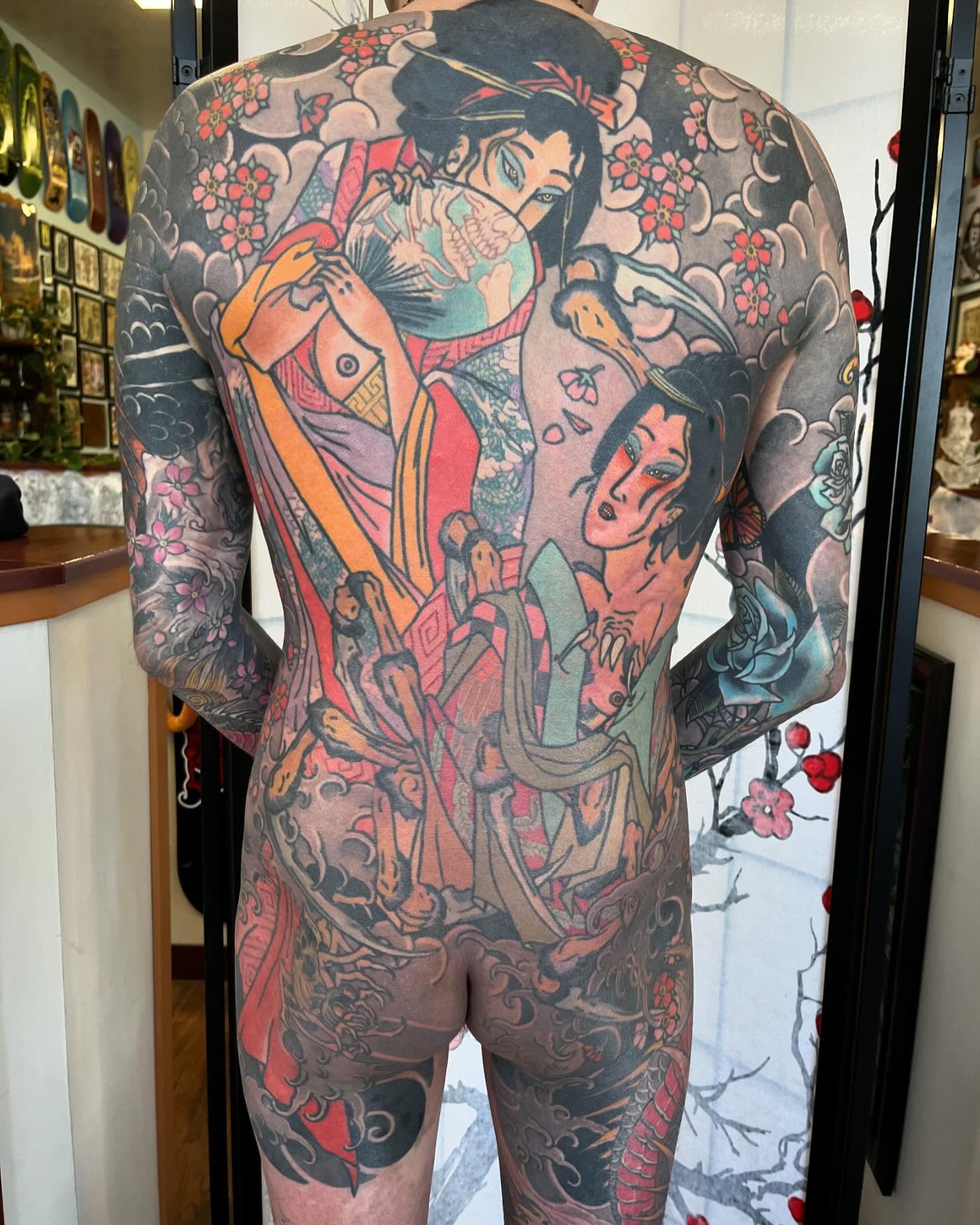 Tattoo by @blakebrand — japanese_irezumi, dotwork