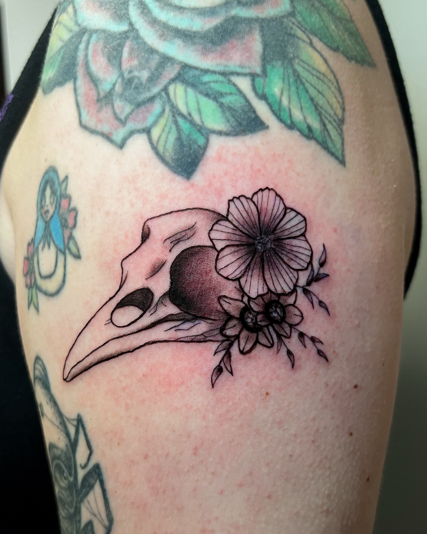 Tattoo by @coco.tattoo_ — black_and_grey