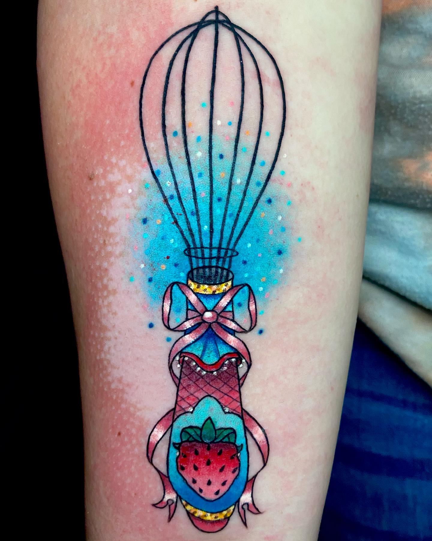Tattoo by @virginiasamtattoo — dotwork, illustrative