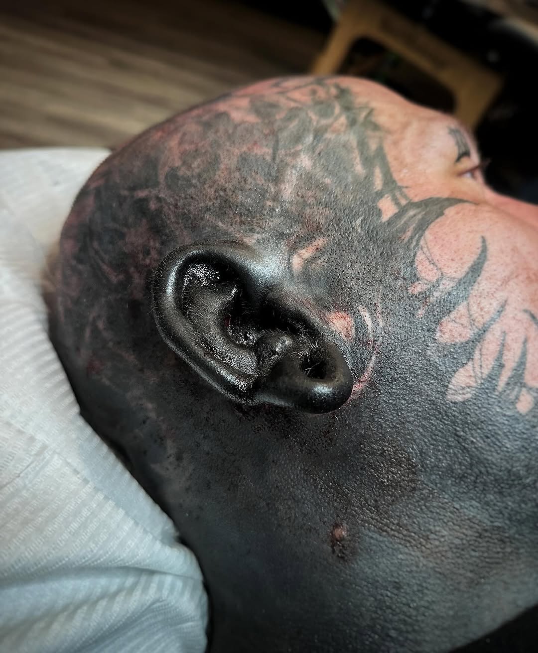 Tattoo by @walkerx — blackwork