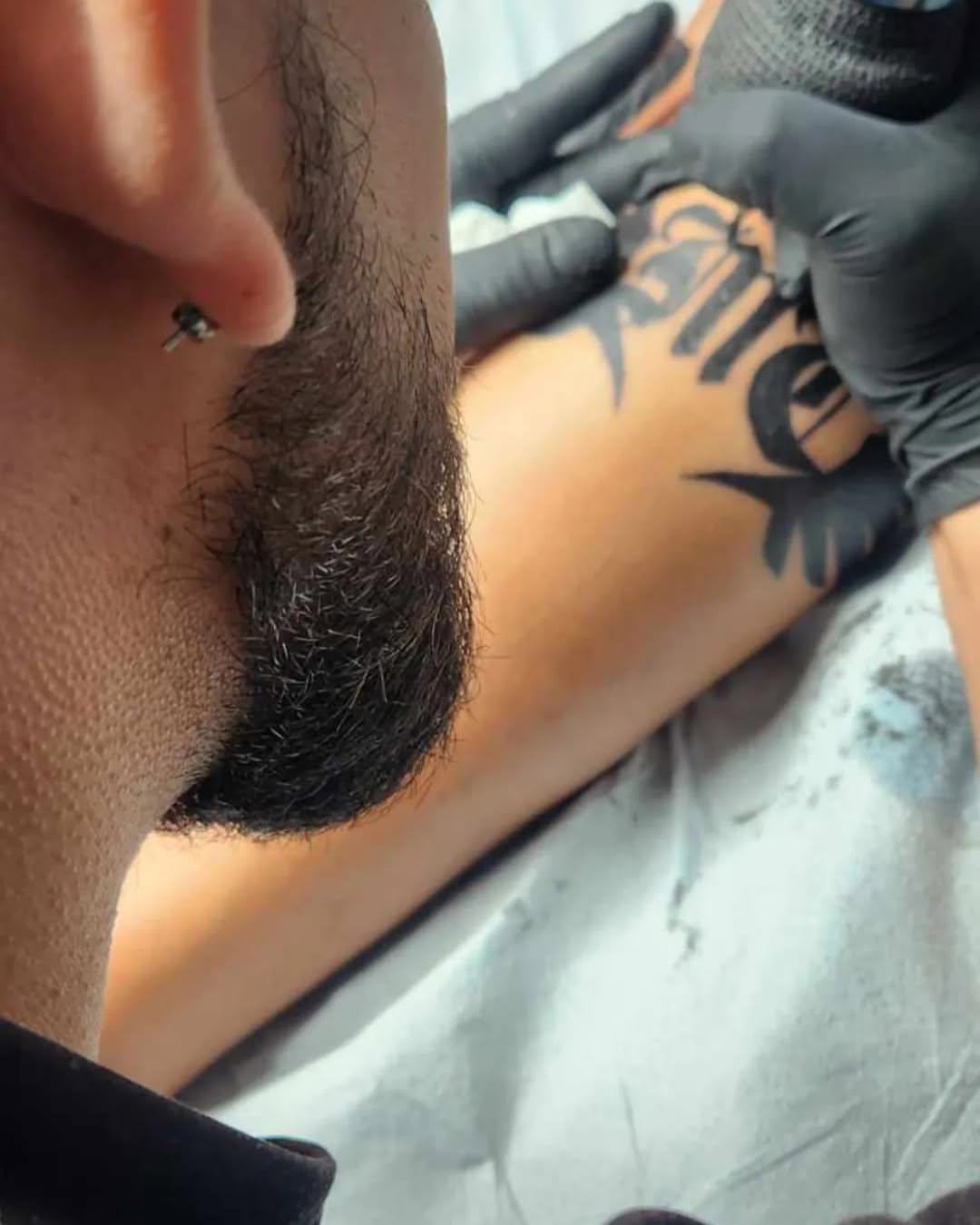 Tattoo by @jamesdamoreart — lettering_script