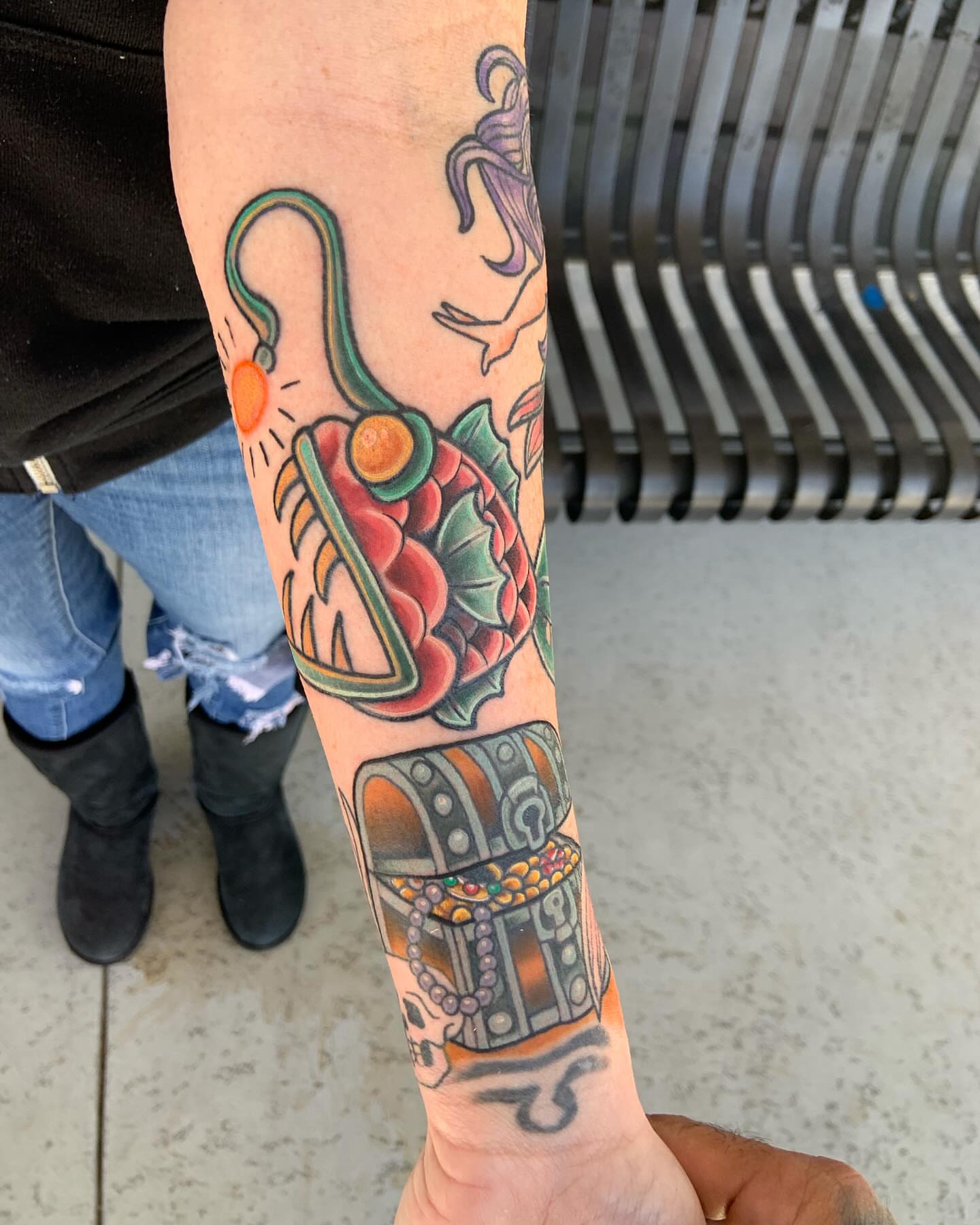 Tattoo by @tattoomike17 — american_traditional, dotwork