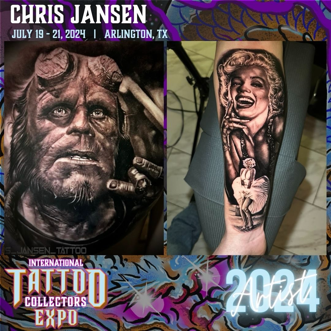 Hellboy realism tattoo on the forearm by Chrisjansentattoo