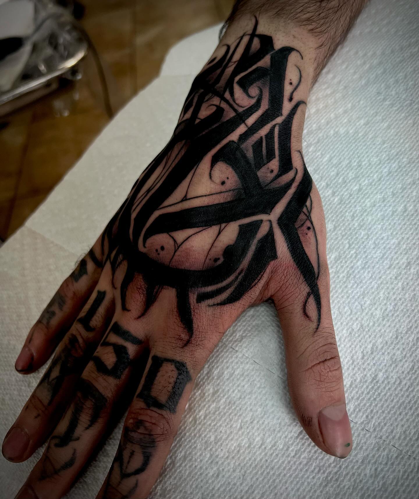 Tattoo by @theclovengnome — black_and_grey