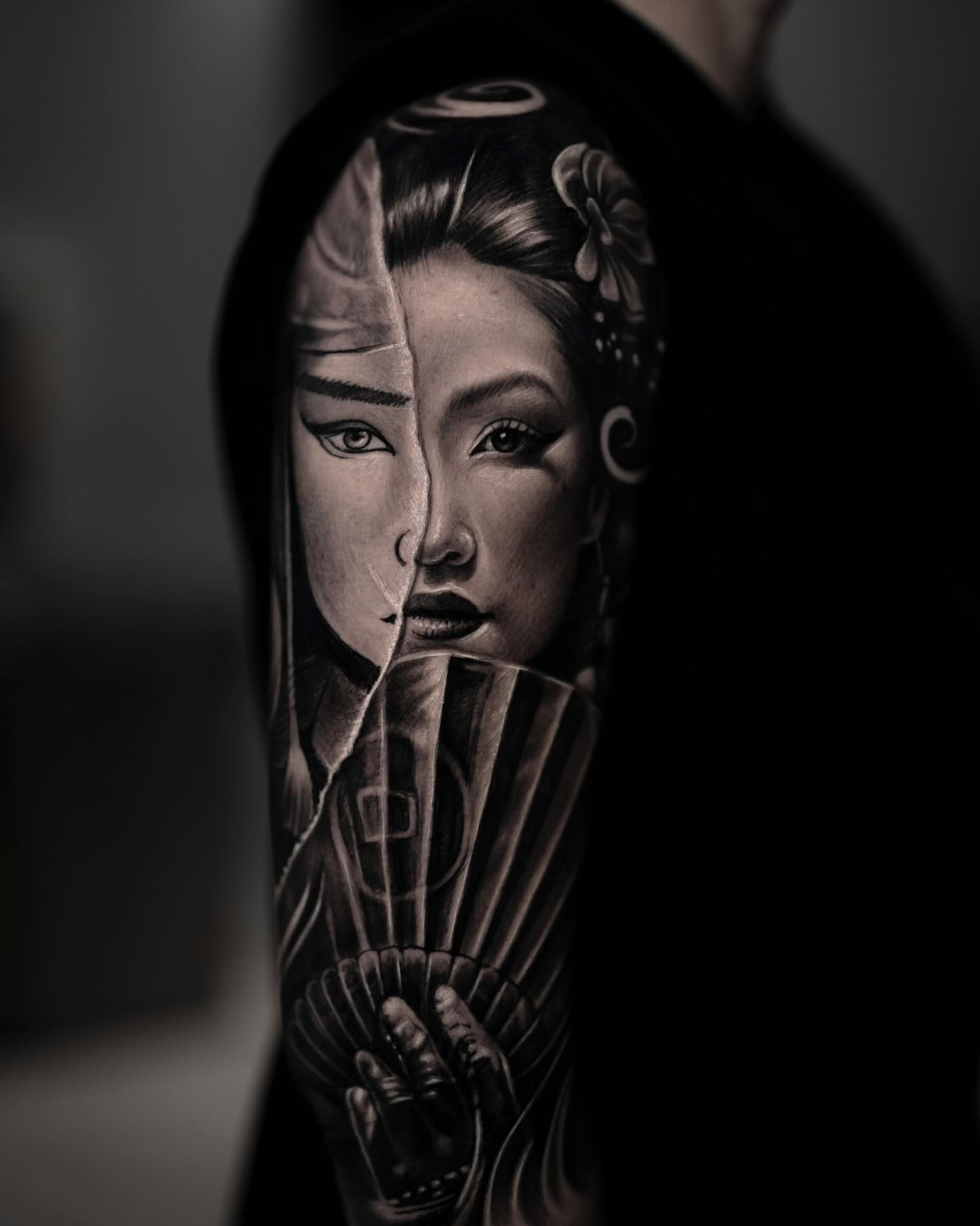 Geisha realism tattoo on the forearm by π¨π»βπ¨Ever luis Rivero π¨π»βπ¨