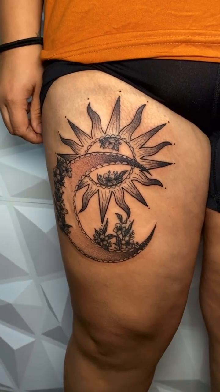 Tattoo by @inkedbychristian — black_and_grey, ornamental