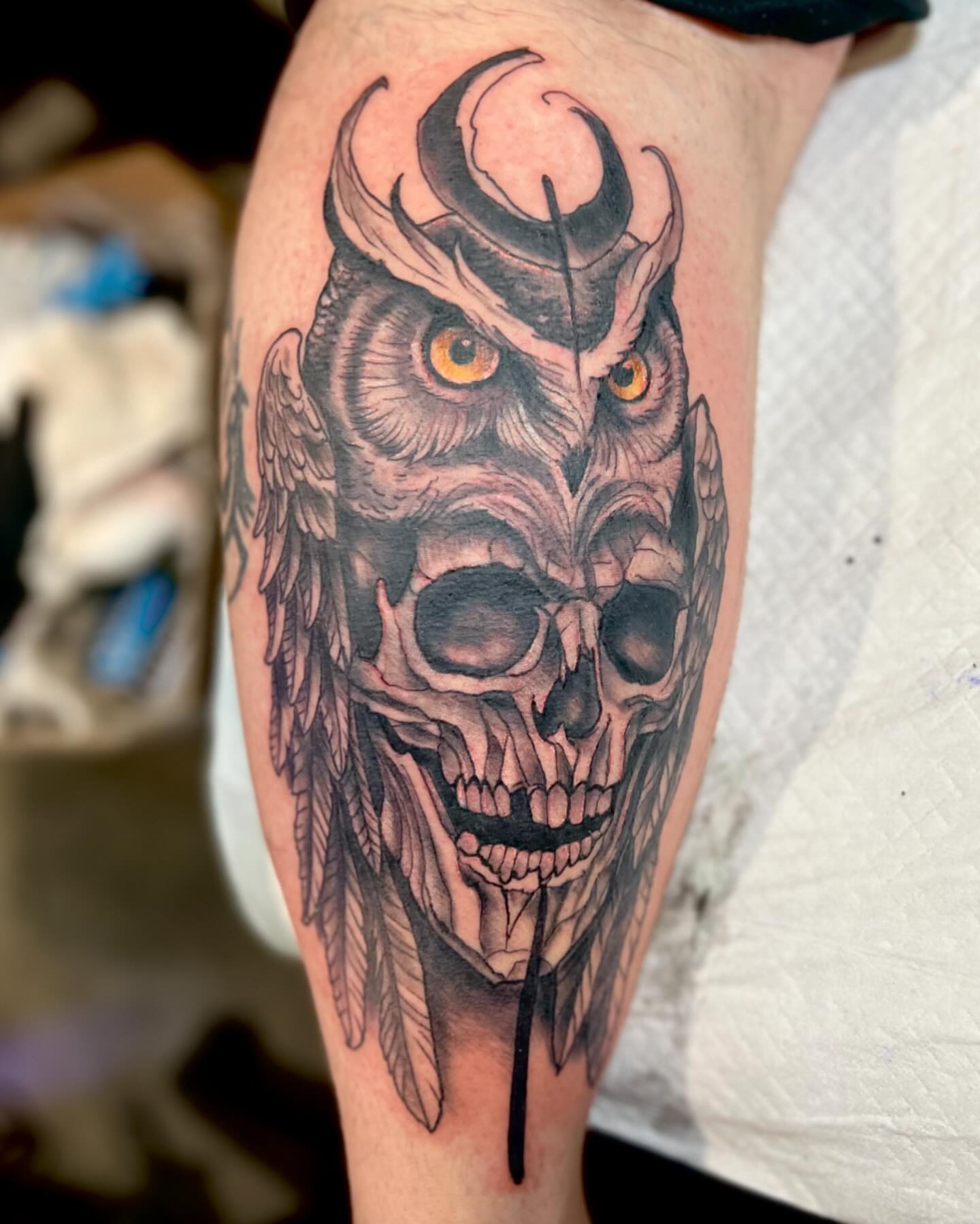 Tattoo by @jeffobrientattoos — black_and_grey, realism