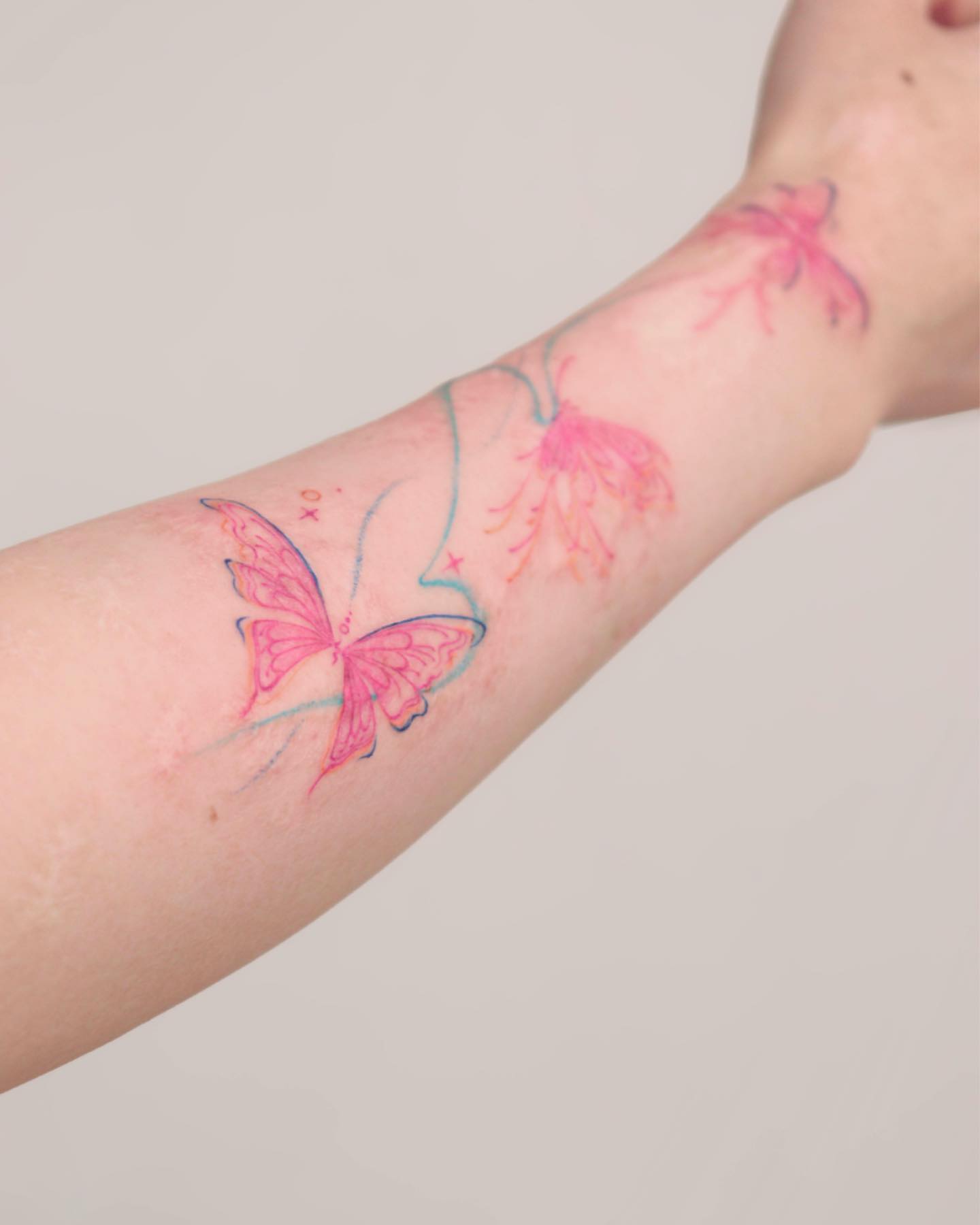 Tattoo by @misa_tat — watercolor