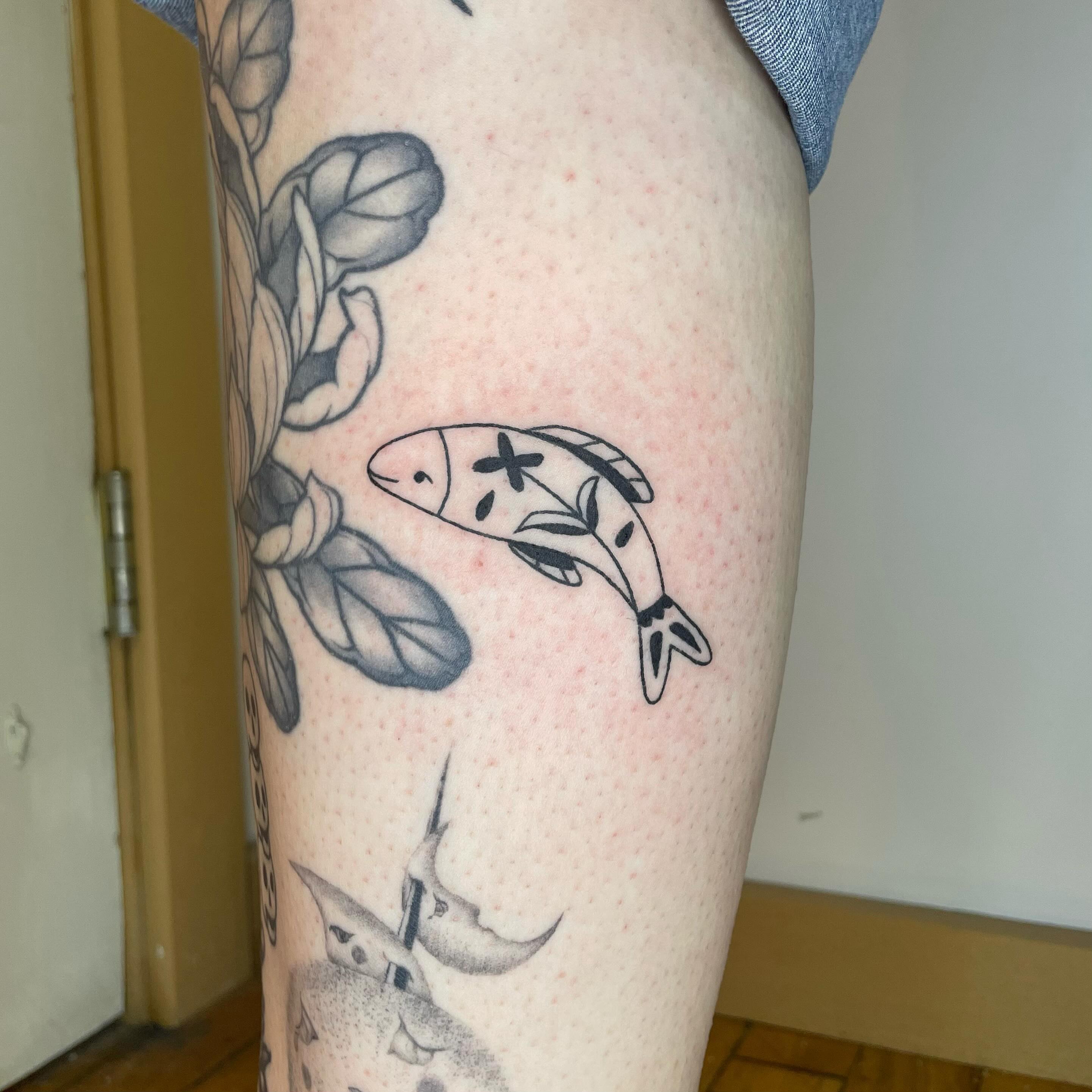 Tattoo by @hocuspokus_ — black_and_grey