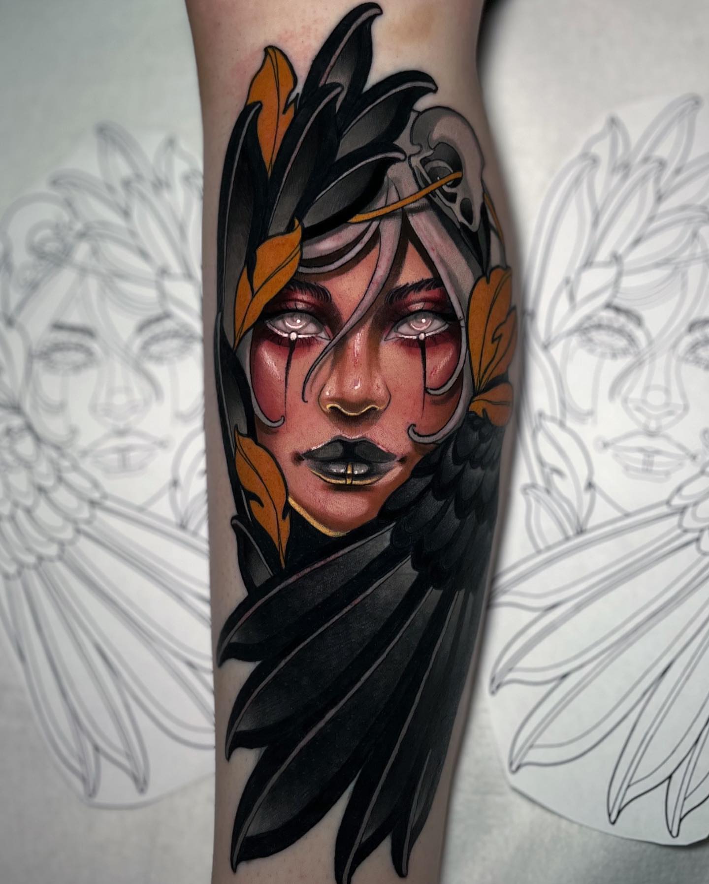 Tattoo by @kikifiligree — dark_realism
