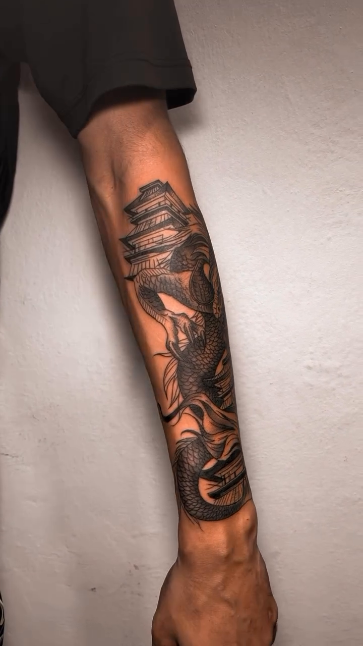Tattoo by @sdtatoo — japanese_irezumi, black_and_grey