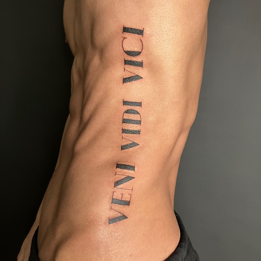 Tattoo by @stee_tt — lettering_script