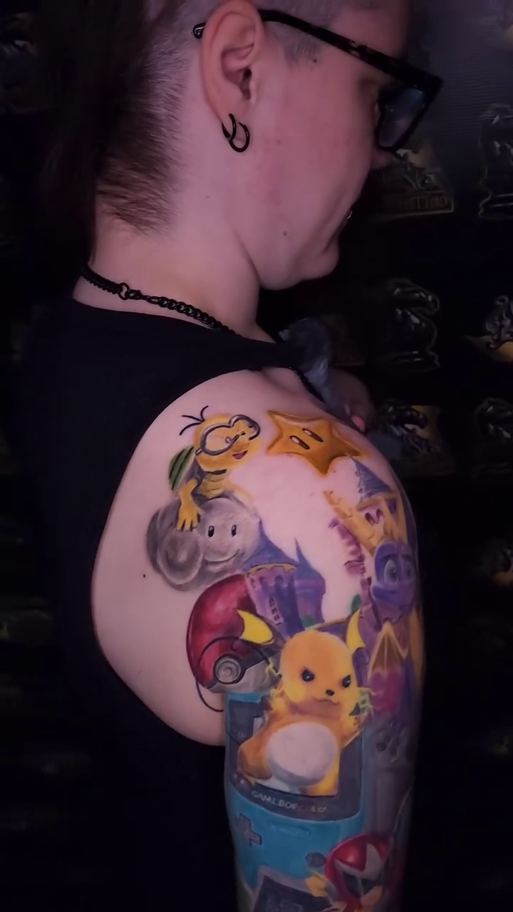 Tattoo by @antmantattoos — new_school, anime
