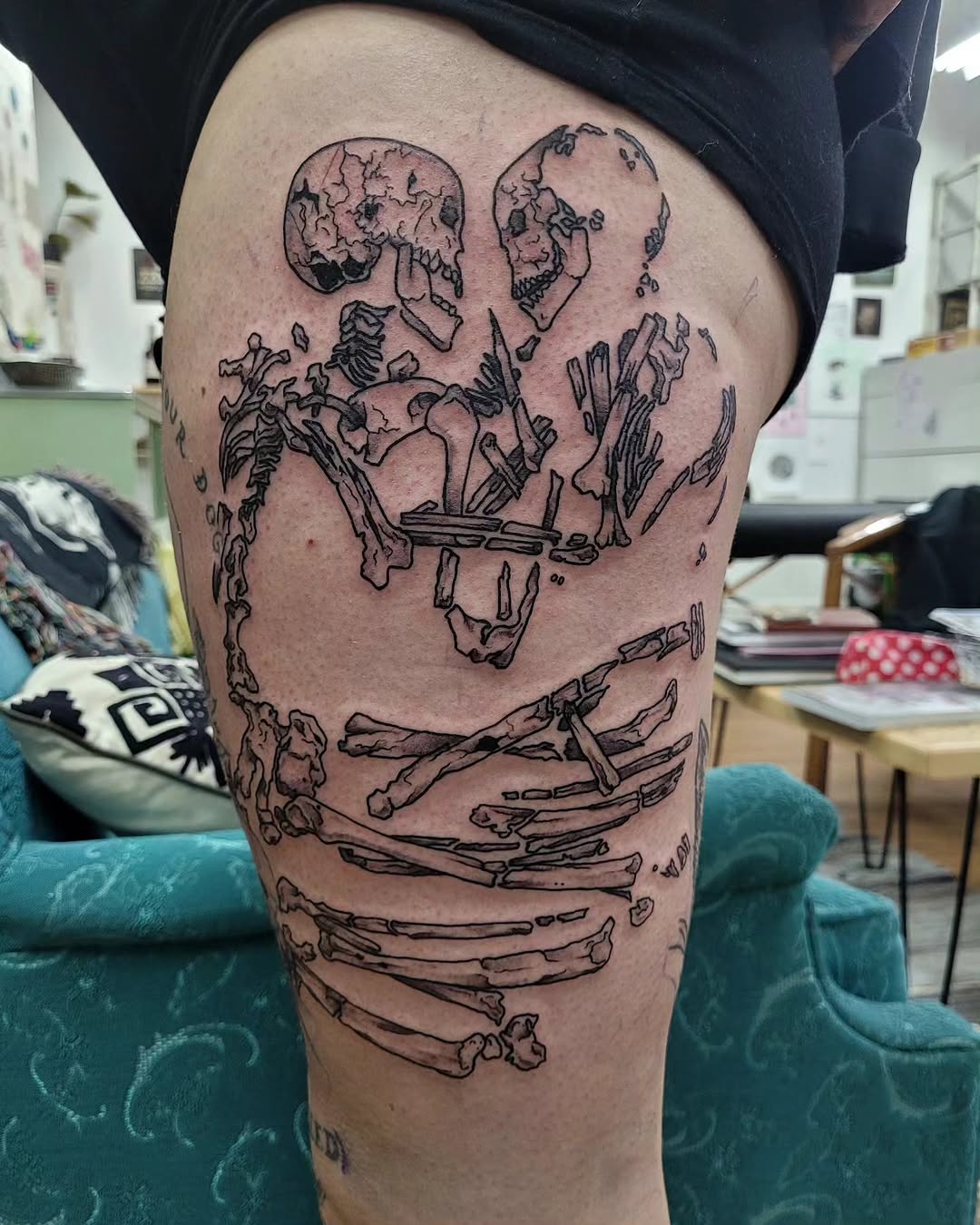 Tattoo by @lorhagarty — black_and_grey, realism