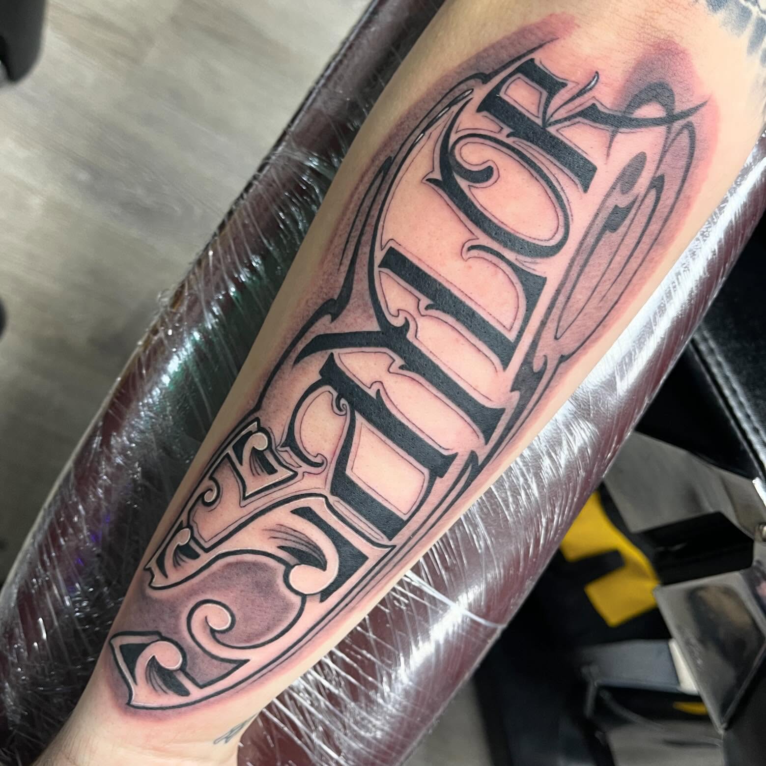 Tattoo by @cuzmatt — lettering_script