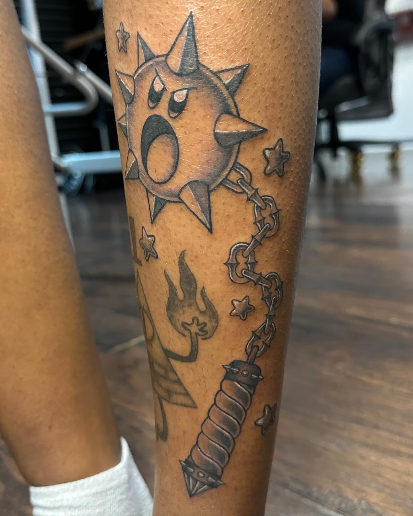 Tattoo by @madwashtattoos — black_and_grey