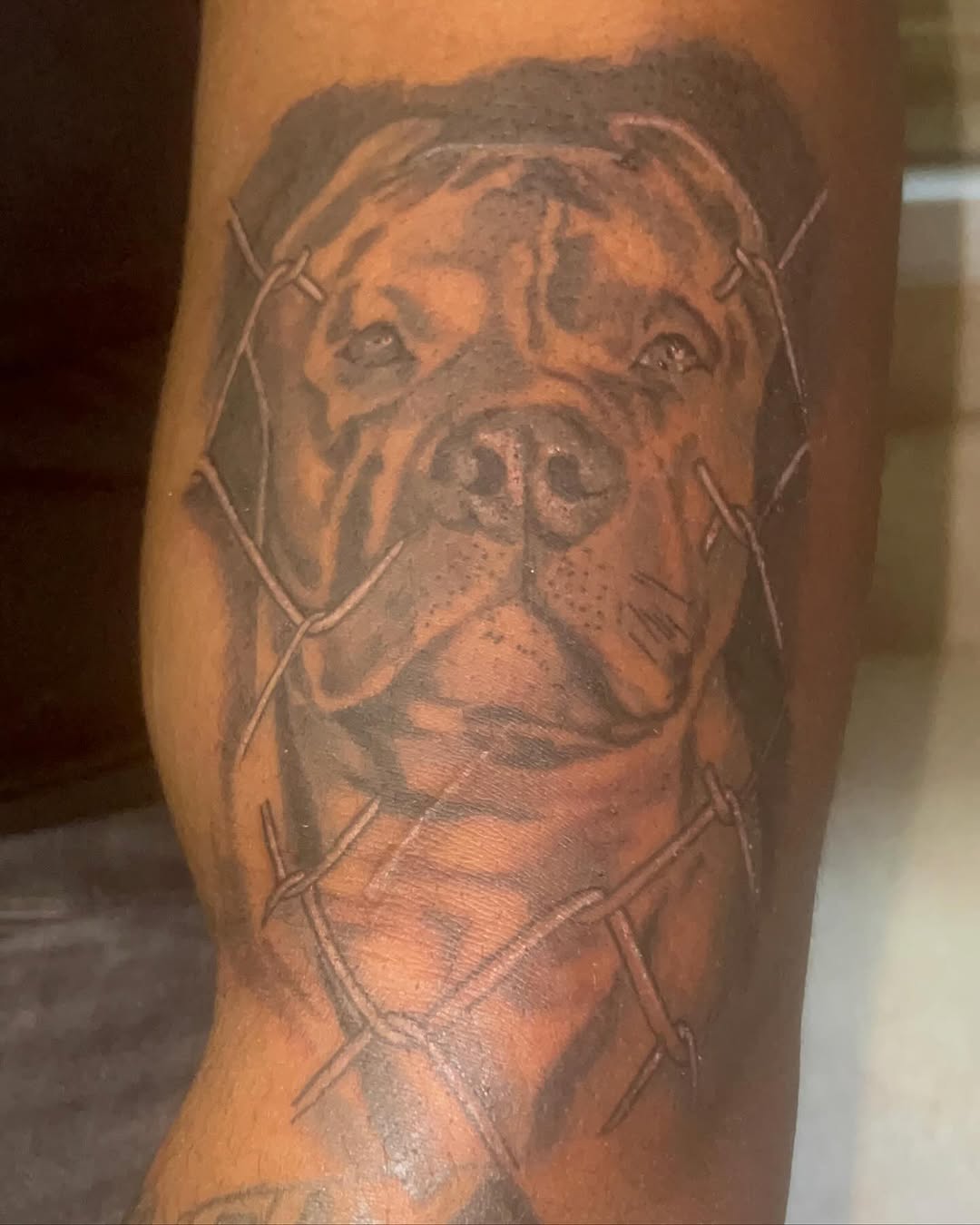Tattoo by @artofwave5 — realism, black_and_grey