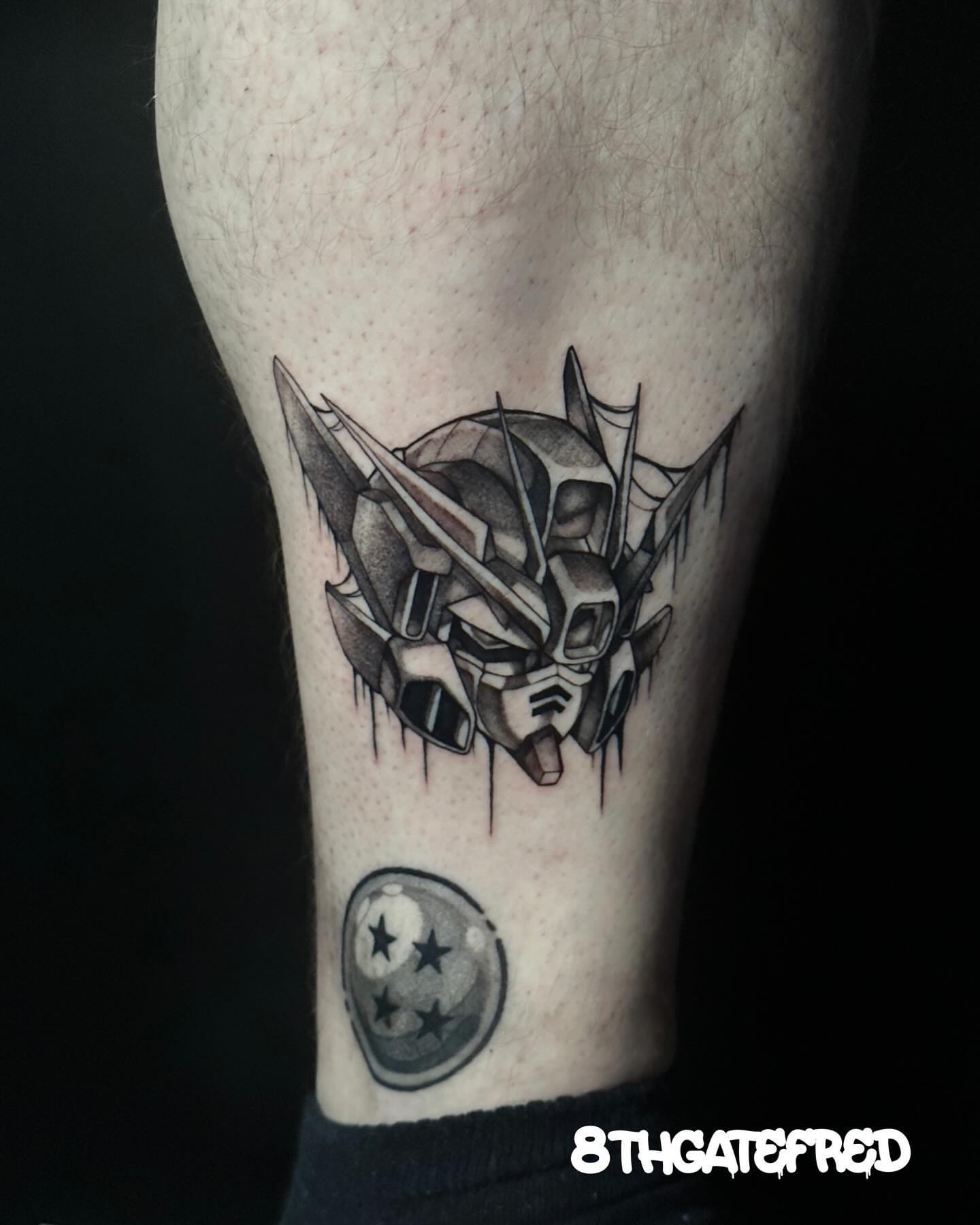 Tattoo by @deaddfred — black_and_grey