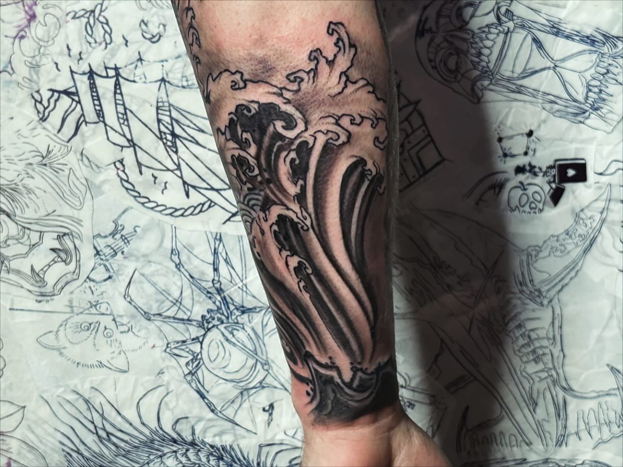 Tattoo by @immaculata_tattoo — black_and_grey