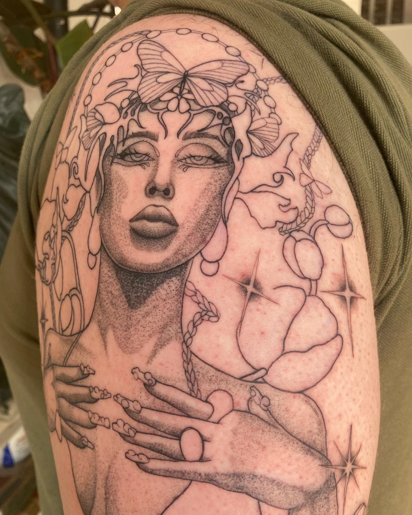 Tattoo by @halim.thedream β dotwork, realism