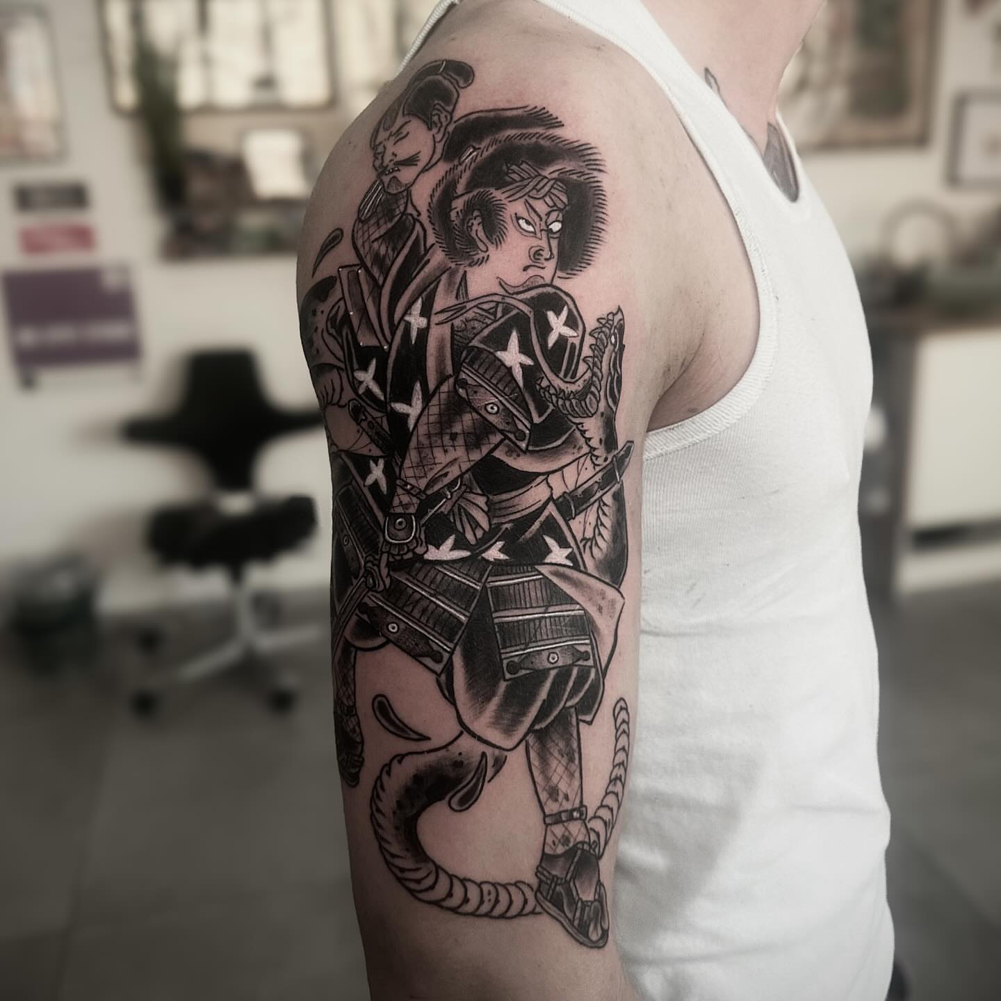 Tattoo by @tristvn_ttt — black_and_grey