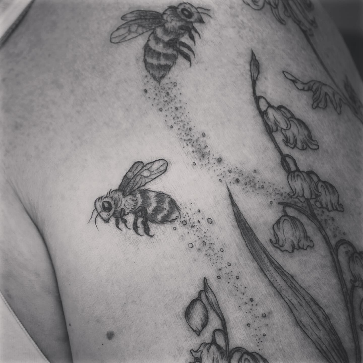 Tattoo by @seraphim.fineline — dotwork, realism